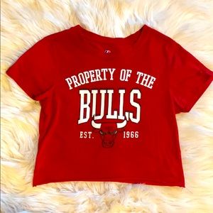 Property Of The Chicago Bulls Cropped Tee